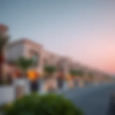UAE Residential Properties A serene neighborhood in the UAE showcasing residential properties
