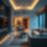Stylish hotel apartment interior in Dubai