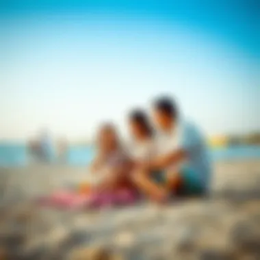 Family Bonding at Al Mamzar Beach Park Family enjoying a picnic at Al Mamzar Beach Park