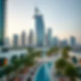 Skyline view of Al Maryah Island showcasing modern architecture