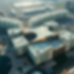 Aerial view of Al Rayyan Complex showcasing its architectural design