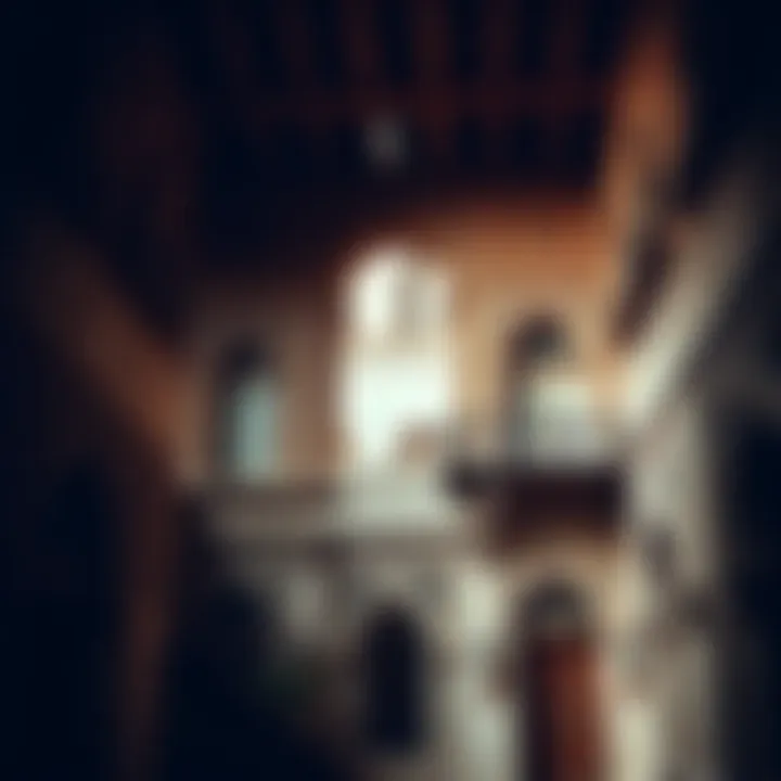 The intricate architectural details of a historical building in Al Seef