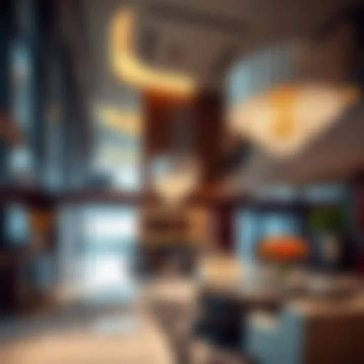 Innovative Interior Design of Al Shafar Building Interior shot highlighting innovative design elements