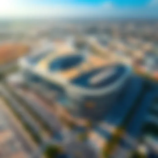 Aerial View of Alhalab Mall A stunning aerial view of Alhalab Mall showcasing its modern architecture and surrounding landscape