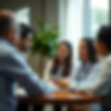 Qualified faculty members in a collaborative discussion