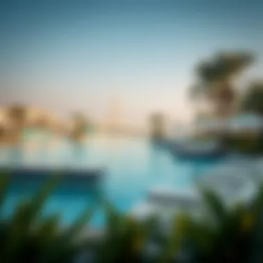 Relaxing Lounging Area at Aqua Dhabi Serene lounging area perfect for relaxation amidst the park's attractions