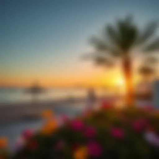 A stunning view of بطين Beach showcasing its pristine shoreline