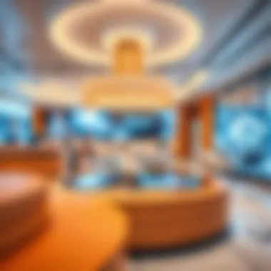 Modern Technology and Interactive Displays Inside the Center Interior view highlighting modern technology and interactive displays