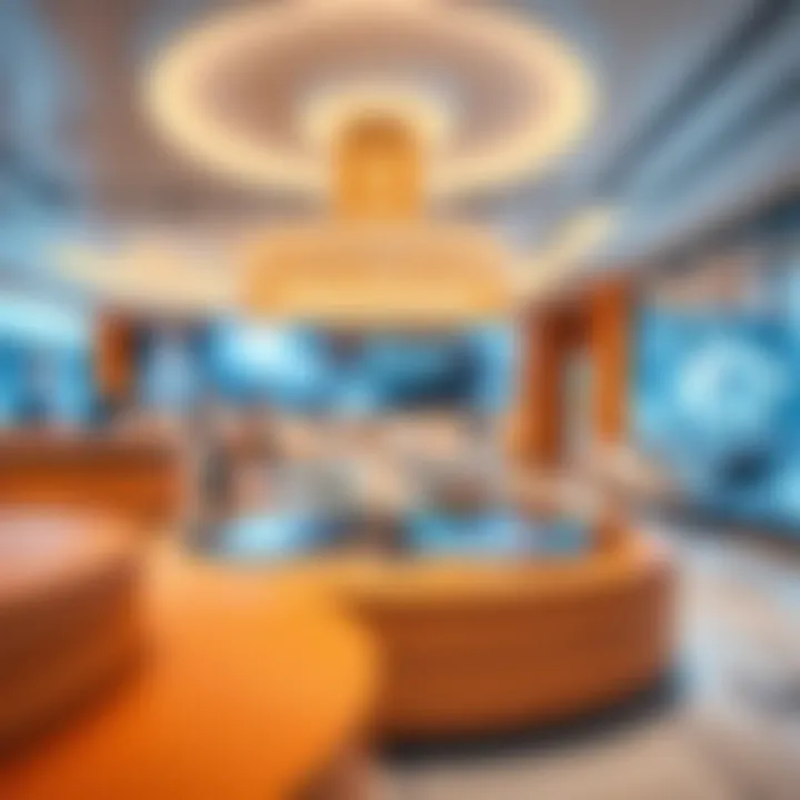 Modern Technology and Interactive Displays Inside the Center Interior view highlighting modern technology and interactive displays