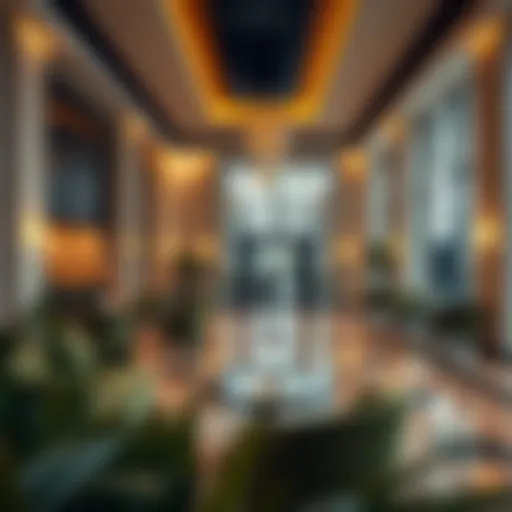 Luxurious lobby of Bonnington Hotel showcasing elegant design
