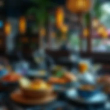 Global Flavors: A Worldly Breakfast Selection Colorful assortment of breakfast dishes from around the world