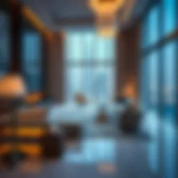 Luxurious residential flat interior in Burj Khalifa