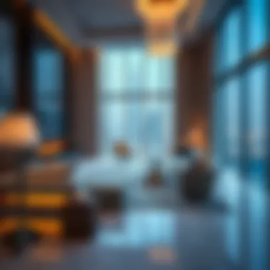 Luxurious residential flat interior in Burj Khalifa