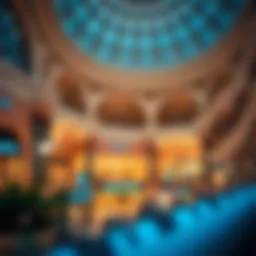 Architectural details of Burjil Makani Mall