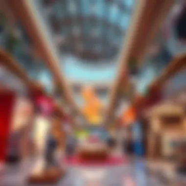 Retail Dynamics in Burjil Makani Mall Vibrant retail environment inside Burjil Makani Mall