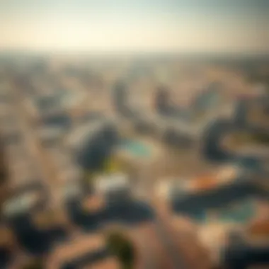Aerial Perspective of BurJuman Aerial view of BurJuman and its surrounding area