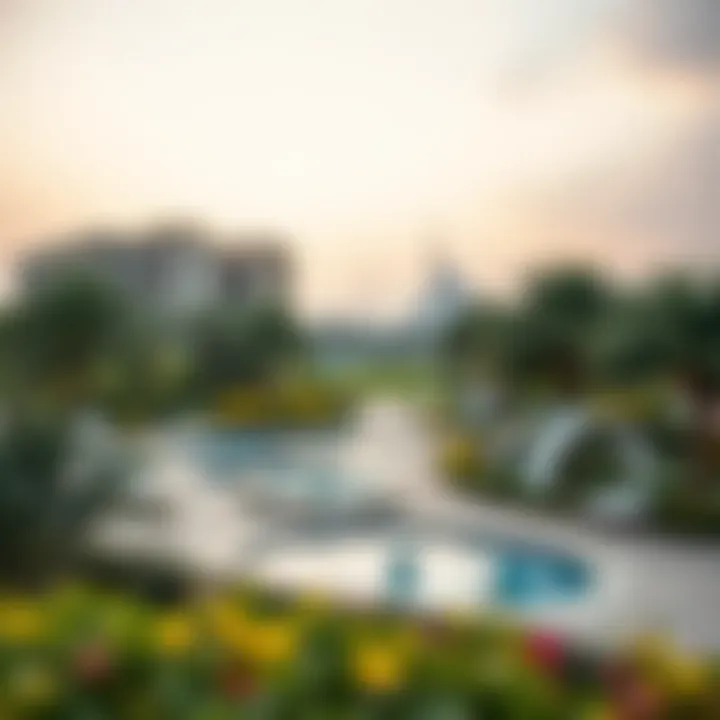 Scenic view of BurJuman park and leisure spaces