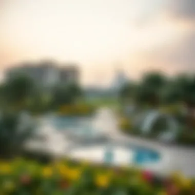Leisure Areas Surrounding BurJuman Scenic view of BurJuman park and leisure spaces