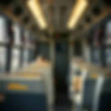 Comfortable Interior of the Bus Bus interior showcasing comfort