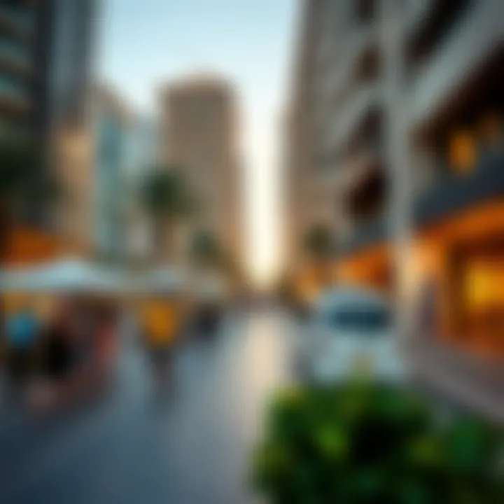 Vibrant community life around Business Bay towers