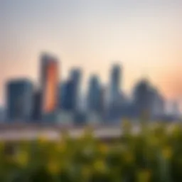 Stunning skyline view of Business Bay showcasing modern architectural designs