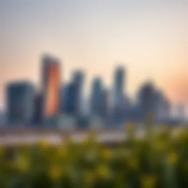 Stunning skyline view of Business Bay showcasing modern architectural designs