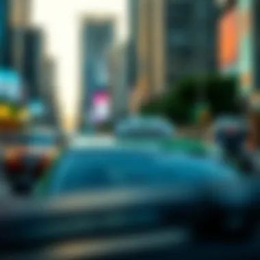 Careem Taxi in the Bustling Streets of Dubai Careem taxi in Dubai environment