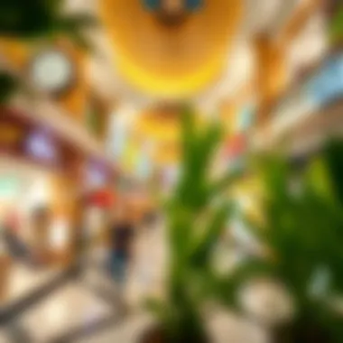 Vibrant Shopping Area in City Center Al Zahya Interior shot of the vibrant shopping area filled with diverse retail outlets