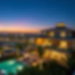 Luxurious property view in Dubai