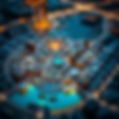 Layout of Dubai Studio City Detailed layout of Dubai Studio City showcasing the zones