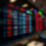 Currency exchange rates display screen