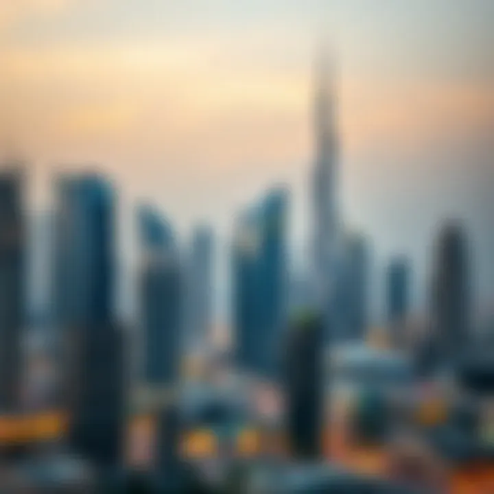 Dubai's Financial Landscape Dubai skyline with financial district