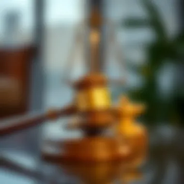 Gavel symbolizing legal resolution