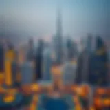 Dubai Skyline Overview Dubai skyline with prominent buildings