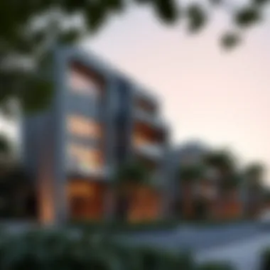 Exterior view showcasing the Creek Rise Tower's architectural design