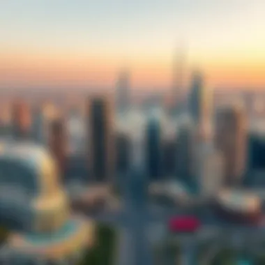 Dubai's Architectural Marvels Panoramic view of Dubai's skyline showcasing modern architecture