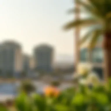 Contextual Landscape Surrounding Dar Al Riffa Showcase of the surrounding landscape and urban context of Dar Al Riffa