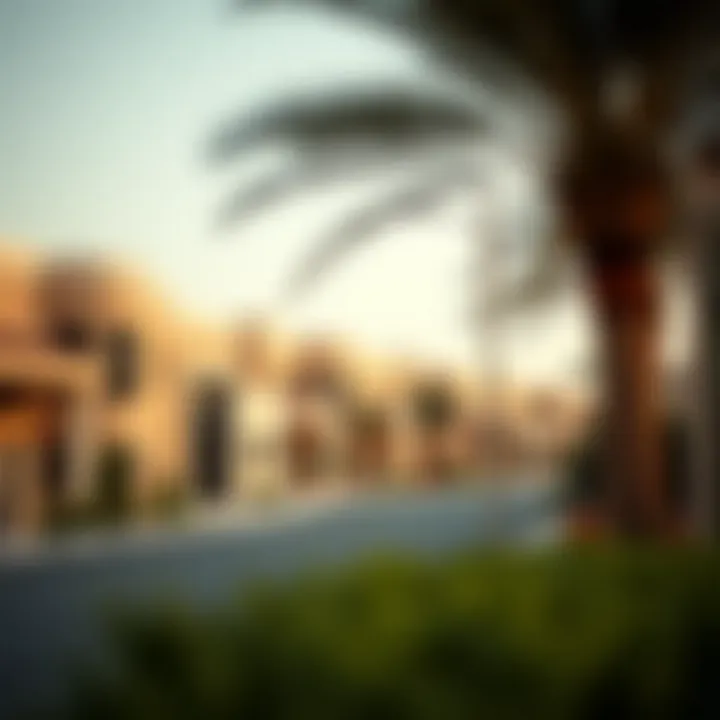 Charming neighborhood with elegant villas in Dubai
