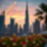 Luxurious Dubai skyline showcasing high-rise residences
