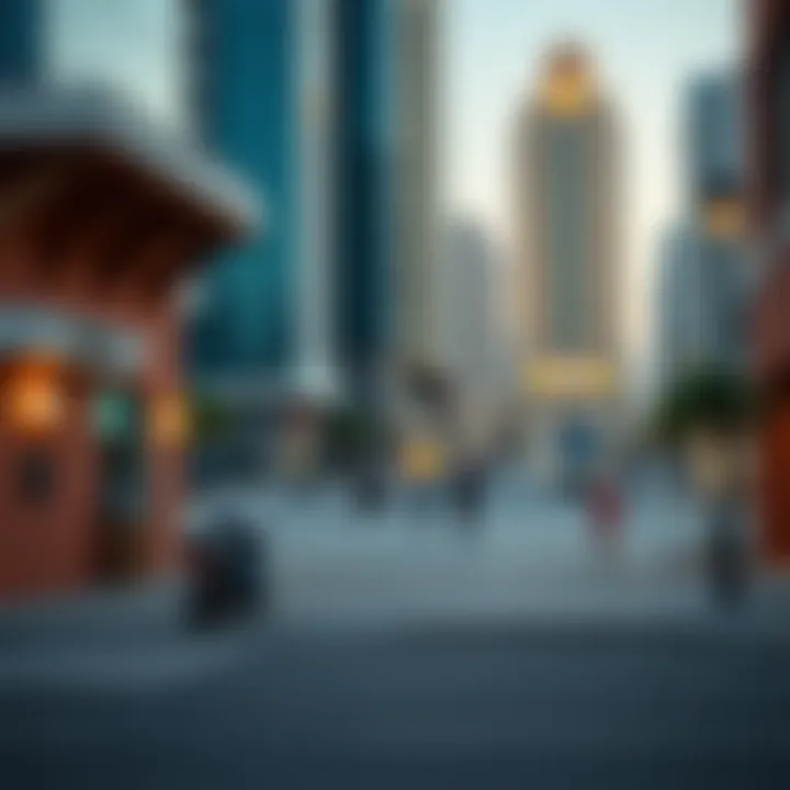 Cultural contrast between the traditional and modern aspects of Dubai