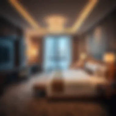 Opulent Suite Experience at Dubai Parks Hotel Spacious suite with modern decor