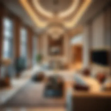 Luxury Living in Dubai Exquisite interior of a luxury apartment in Dubai