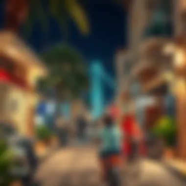 Community Life in Dubai Vibrant community scene in a popular Dubai neighborhood