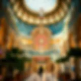 A stunning view of EHS Ibn Battuta Mall showcasing its unique architectural design inspired by Ibn Battuta's travels.