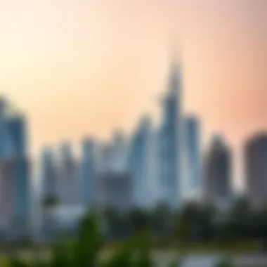 A stunning skyline view of Dubai showcasing modern architecture