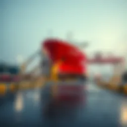 Modern dry dock facility in Dubai showcasing advanced engineering