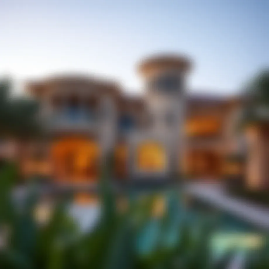 Luxurious villa in Emirates Hills showcasing unique architecture