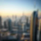 Aerial view of Dubai's skyline showcasing modern architecture