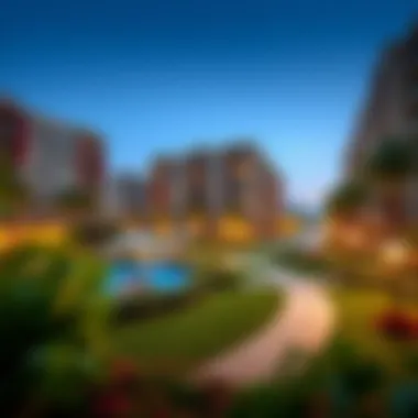 Community park integrated within a urban development project