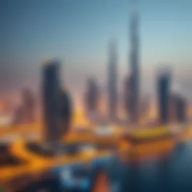 Dubai's Skyline: A Hub for Real Estate Transactions Overview of Dubai Skyline with Real Estate Focus